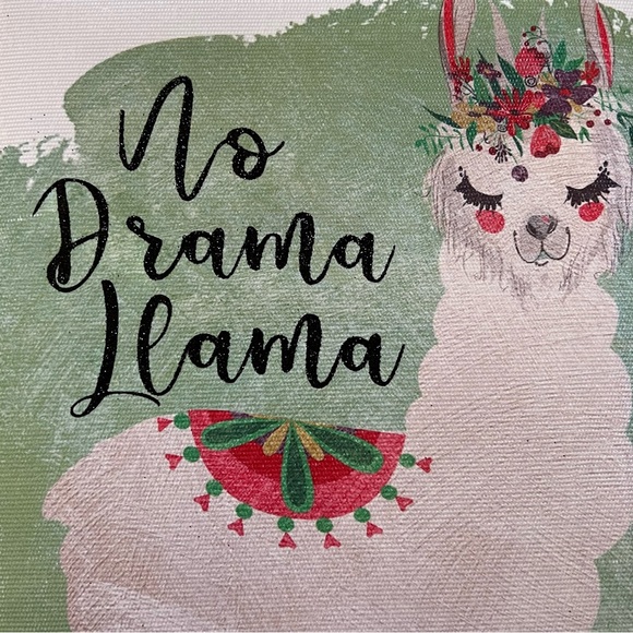 No Drama Llama Canvas Wall Art, 6.5” x 8.5” - Picture 3 of 5